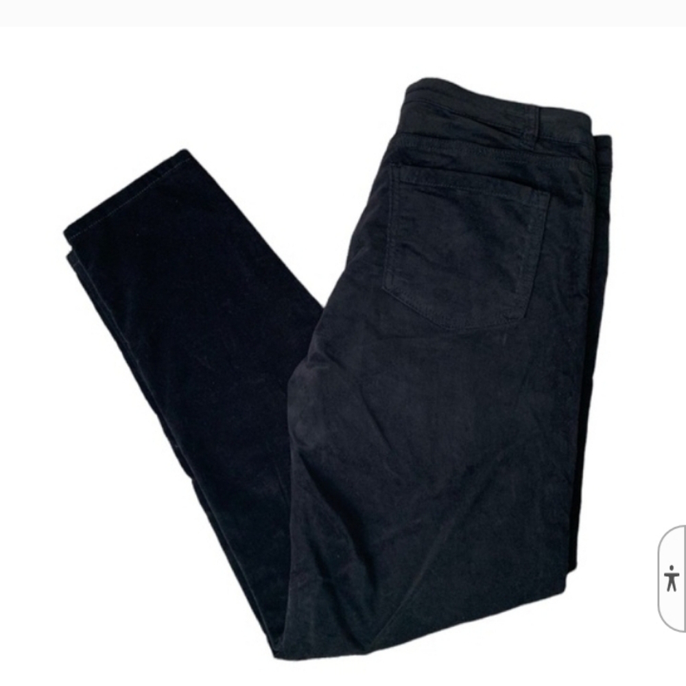 Libby Edelman Black Velvety Pants Sz 10